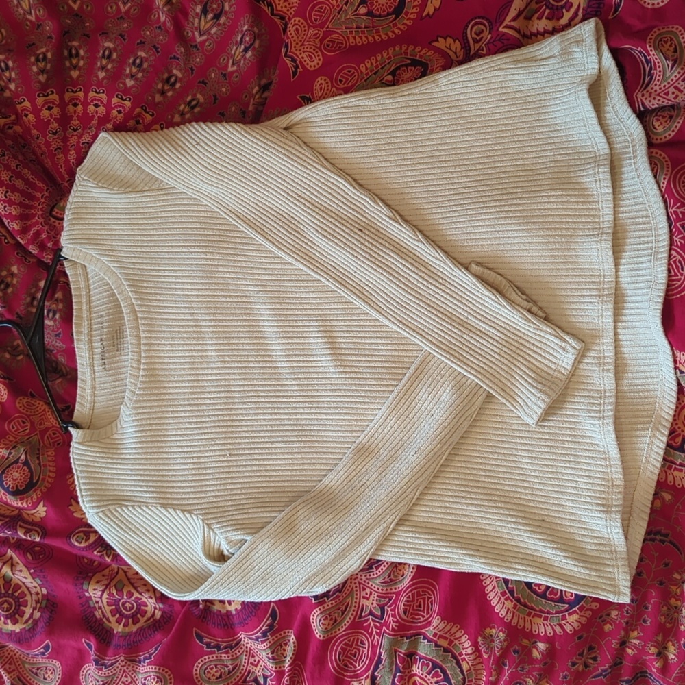 American eagle long sleeve ribbed shirt